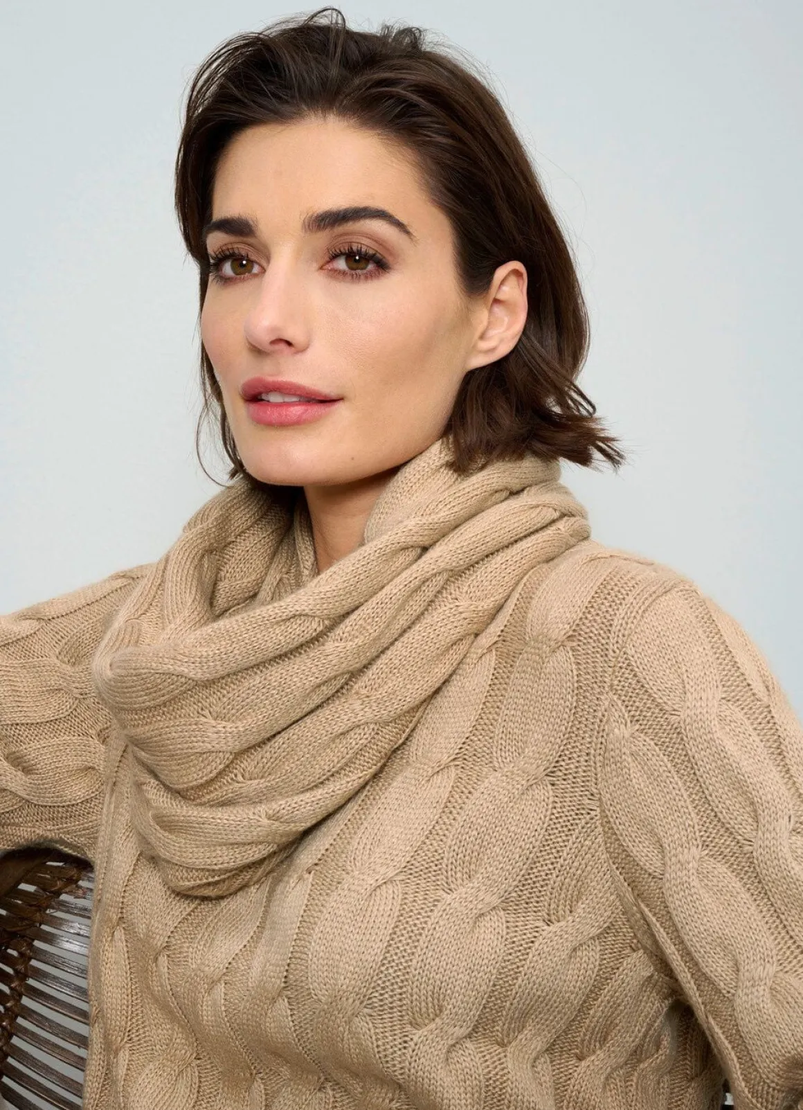 Pullover mit Loop und mit Kaschmir