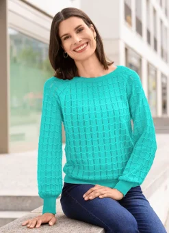 Pullover mit Raglanärmeln in leichter Ballonform