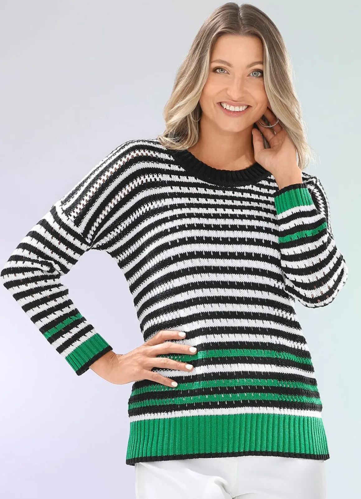 Pullover mit recycelter Baumwolle