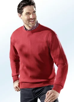 Pullover mit rundem Halsausschnitt in 5 Farben