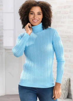 Pullover mit streckender Struktur