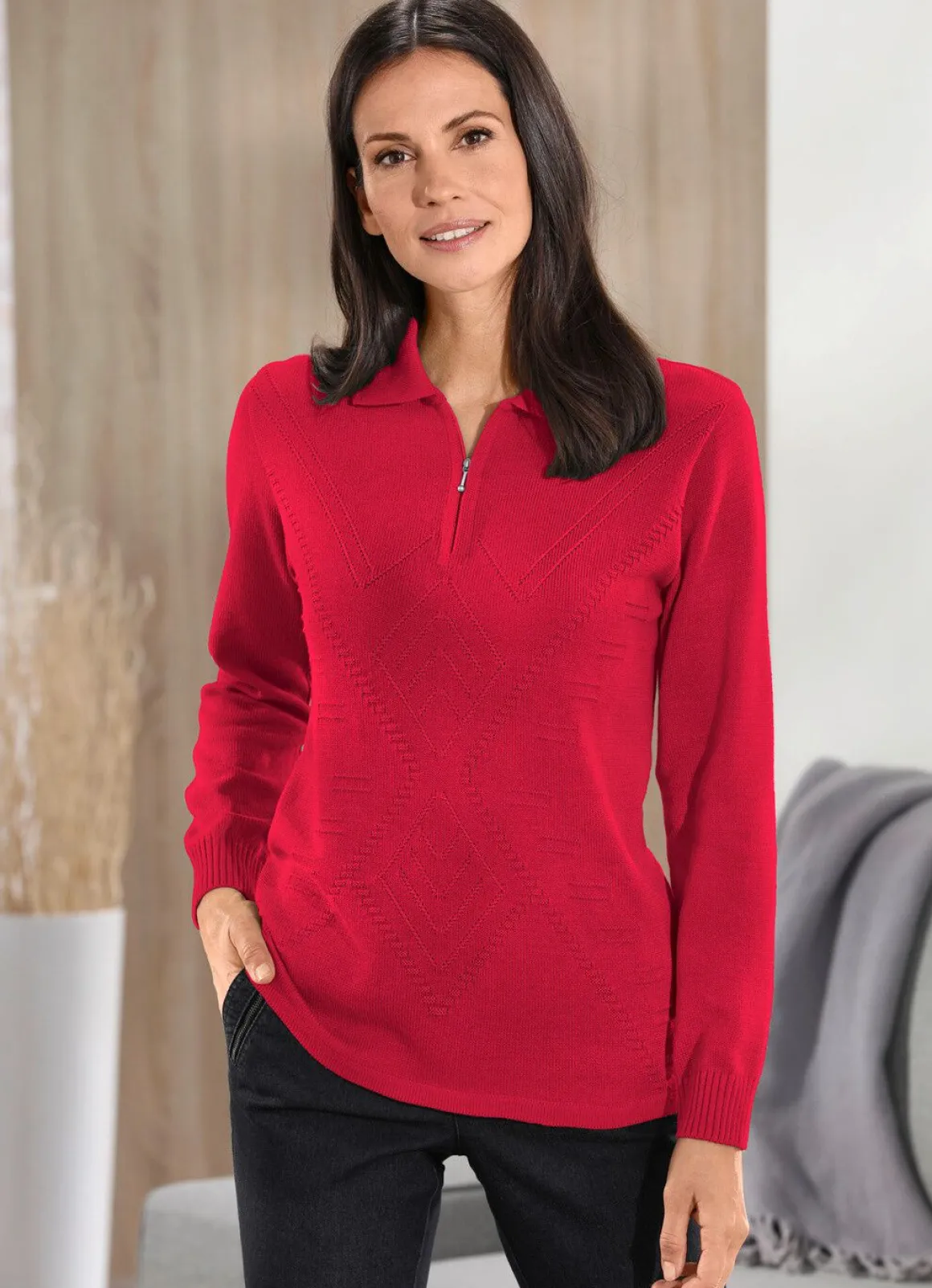 Pullover mit Strukturdessin