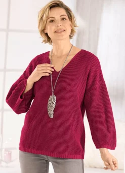 Pullover mit Struktur in Waffeloptik