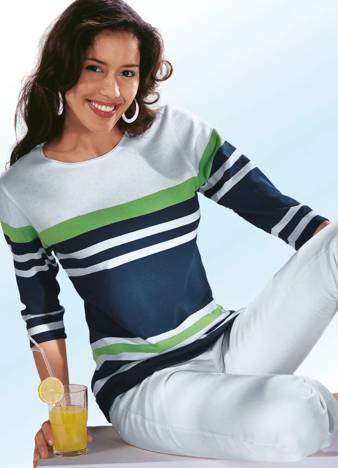 Pullover mit tollem Streifendessin