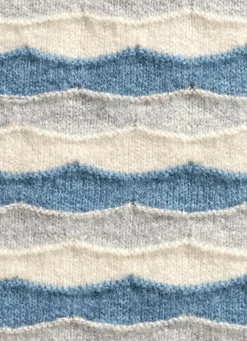 Pullover mit Wellenmuster