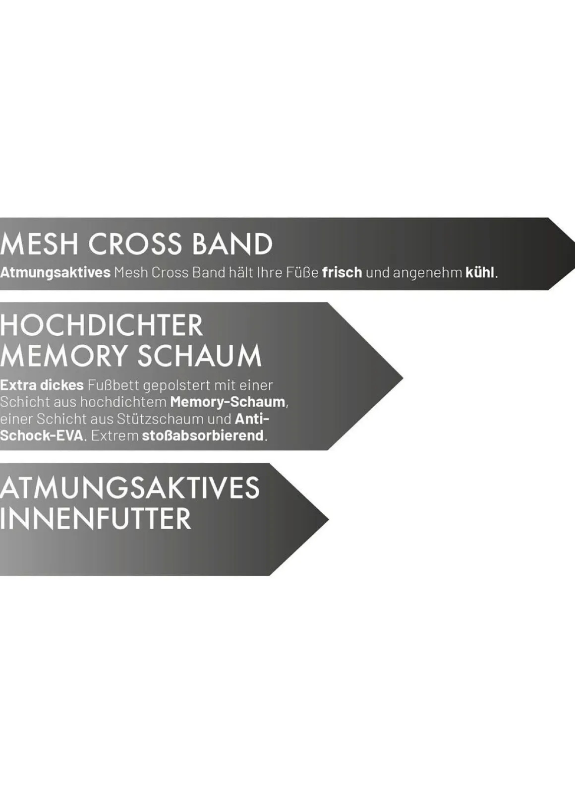 Relax-Cross Slipper mit Memory-Schaum