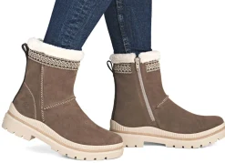 Remonte, gefütterte Damen-Stiefeletten, Winterschuhe, Weite G, mit Lammfell