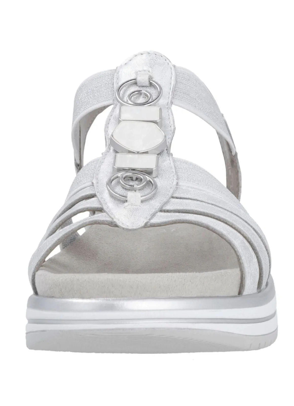 Remonte Riemchen-Sandale mit Metallschmuck