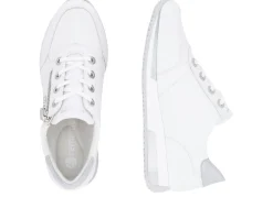 Remonte Schnür-Sneaker mit silberfarben schimmerndem Kontrast-Besatz