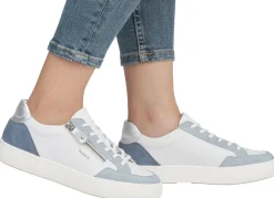 Remonte Sneaker aus Nappa- und Veloursleder mit Metallic-Besatz