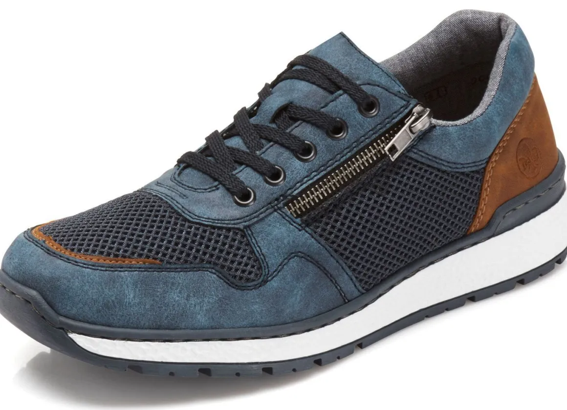 Rieker, bequeme Herren-Sneaker, Weite H, mit herausnehmbarem Fußbett