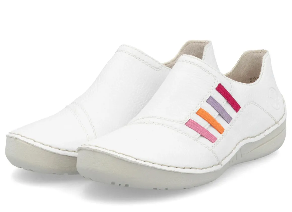 Rieker, klassische Damen-Slipper, mit Gummizug