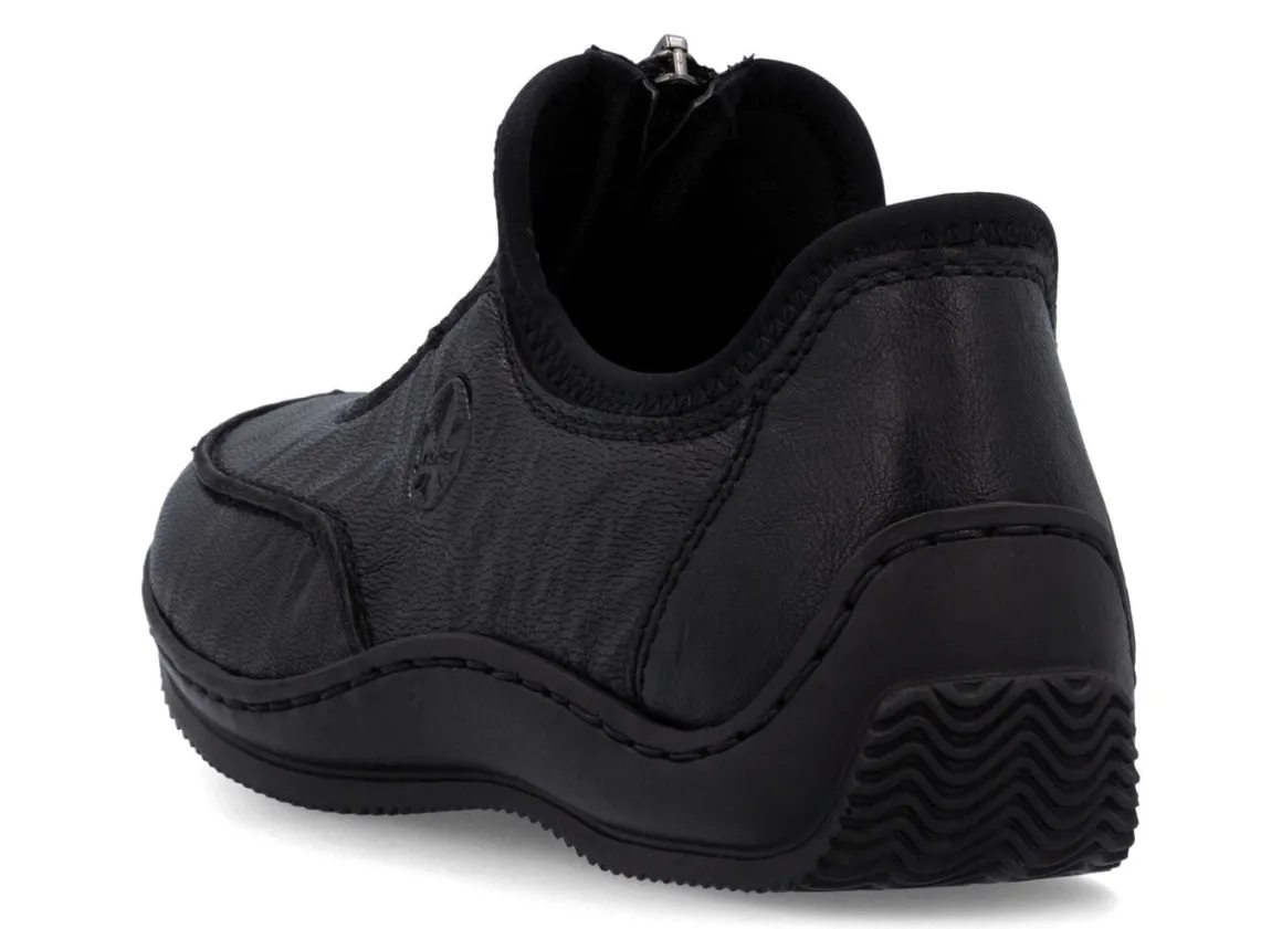 Rieker, klassische Damen-Slipper, mit Reißverschluss
