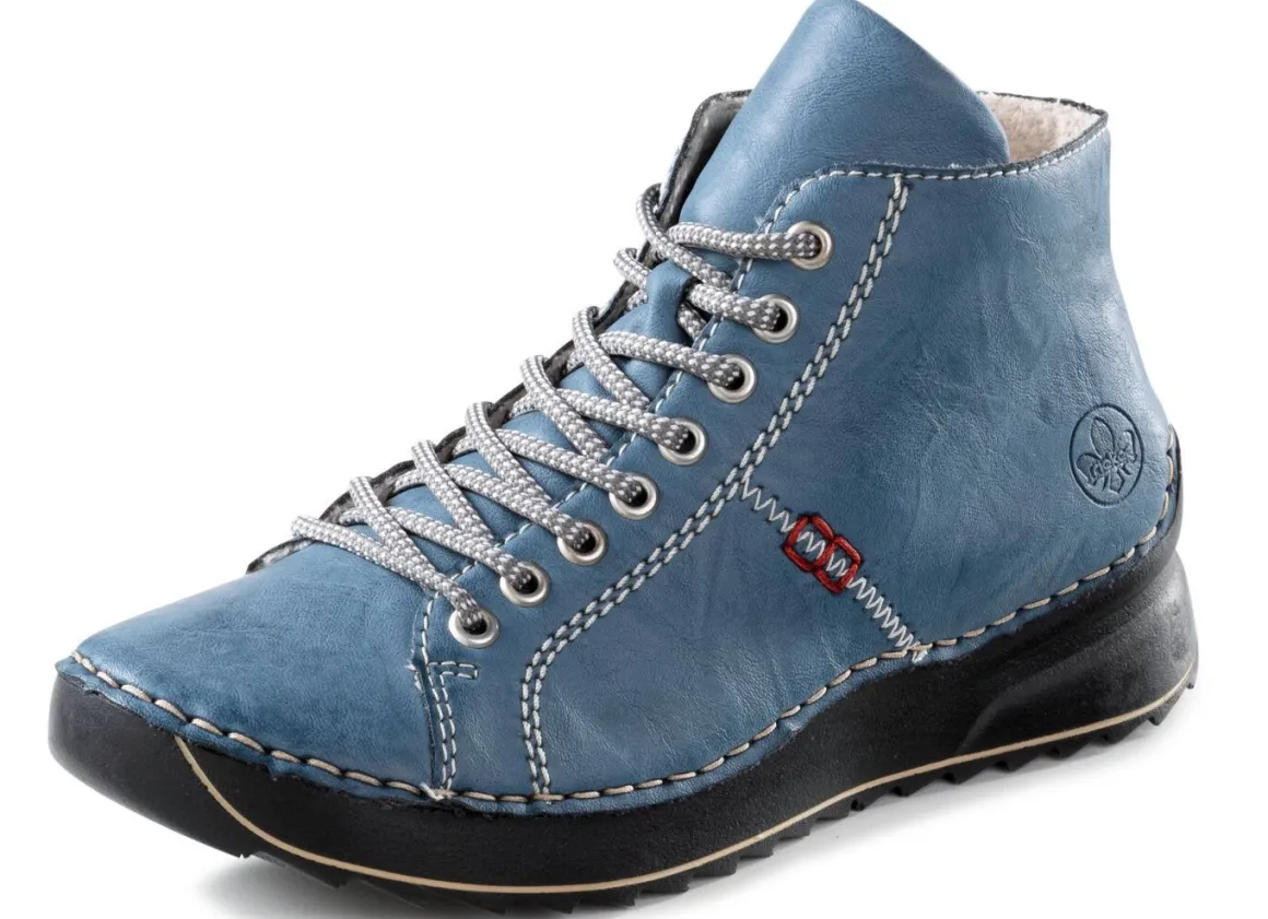 Rieker, sportive Damen-Boots, Winterschuhe, mit Reißverschluss