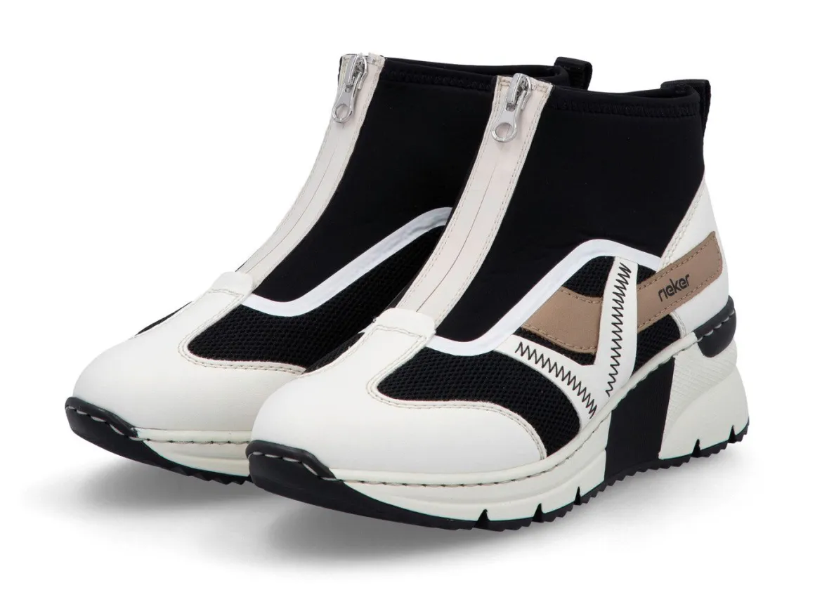 Rieker, stylische Damen-Boots, Weite G, mit herausnehmbarem Fußbett
