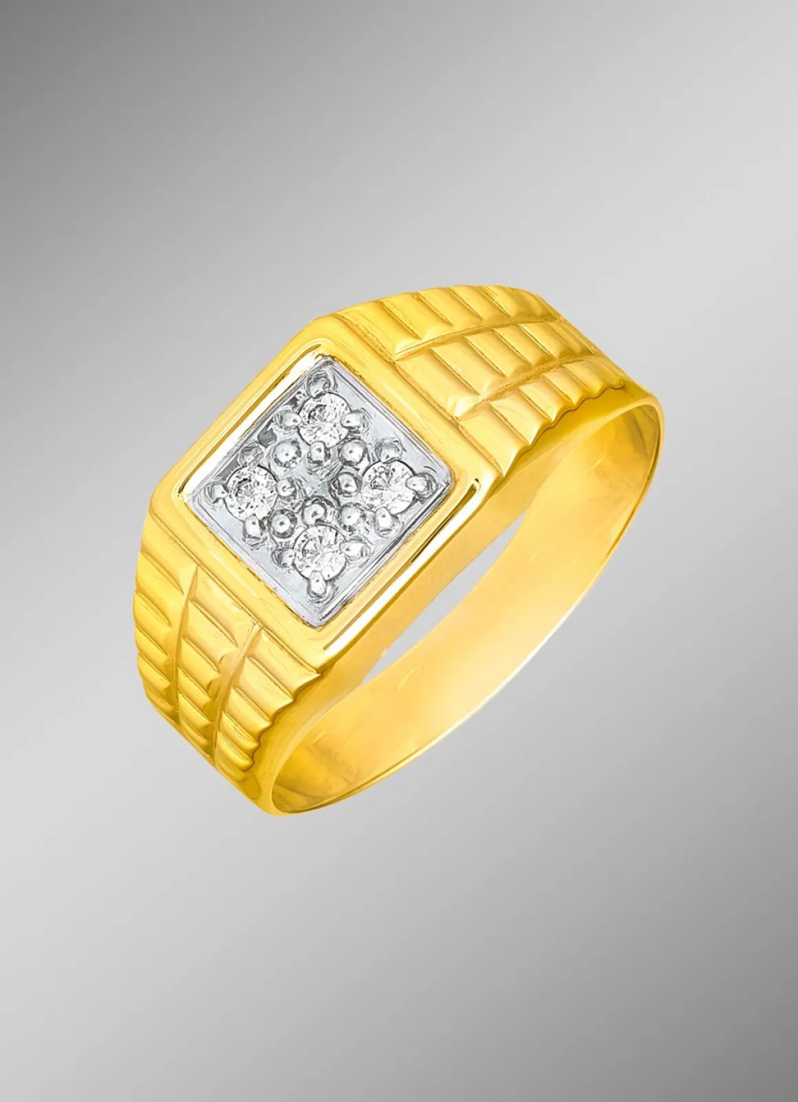 Schicker Herrenring aus Gold