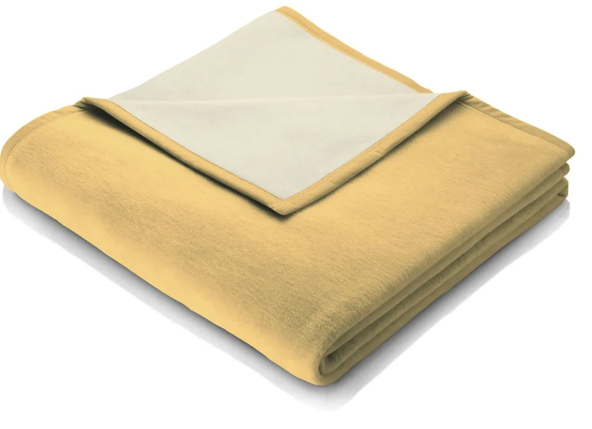 Schlafdecke mit Veloursbandeinfassung