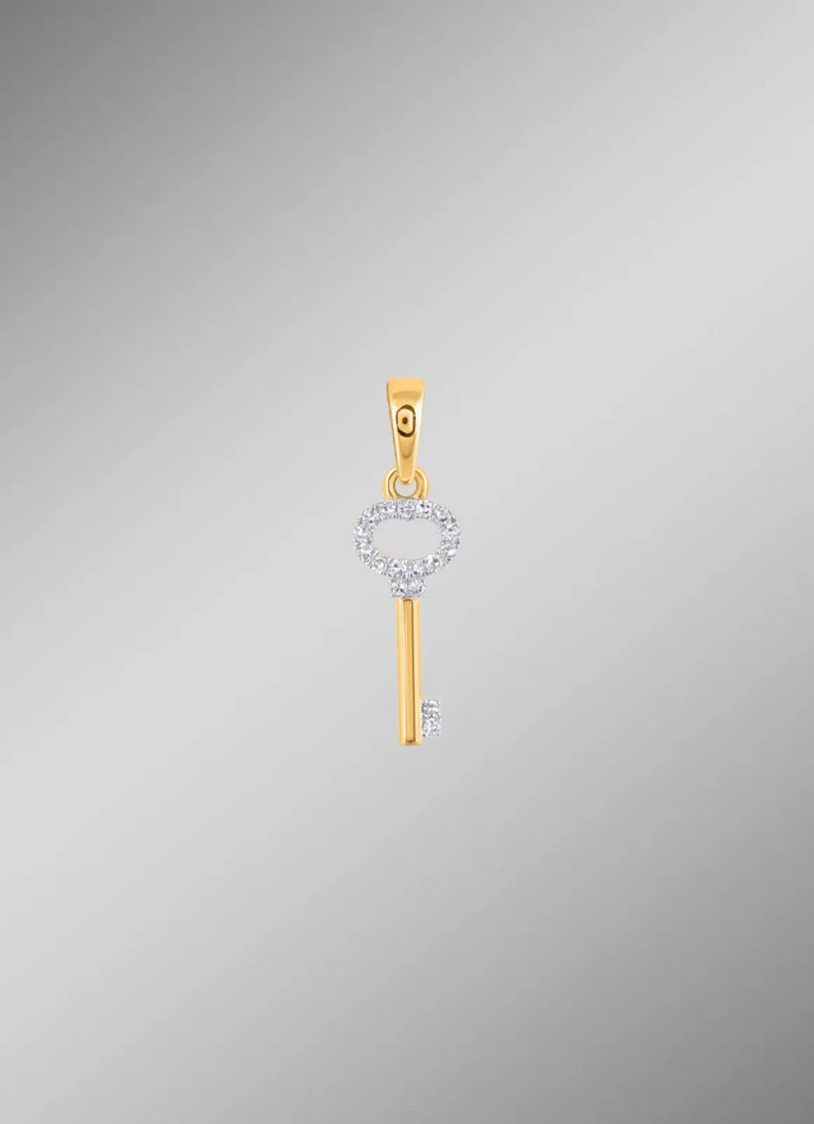 Schlüssel-Anhänger mit 14 Diamanten