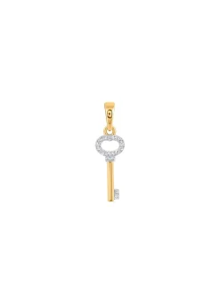 Schlüssel-Anhänger mit 14 Diamanten