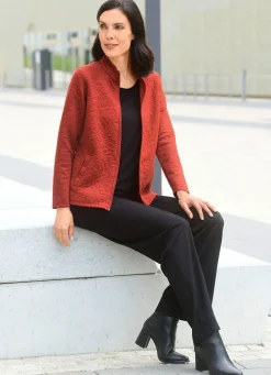 Shirtjacke mit durchgehendem Reißverschluss