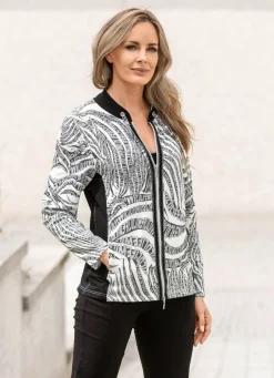 Shirtjacke mit praktischen Reißverschlusstaschen