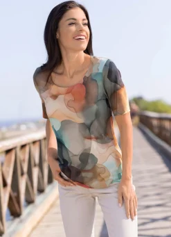 Shirt mit Alloverdruck