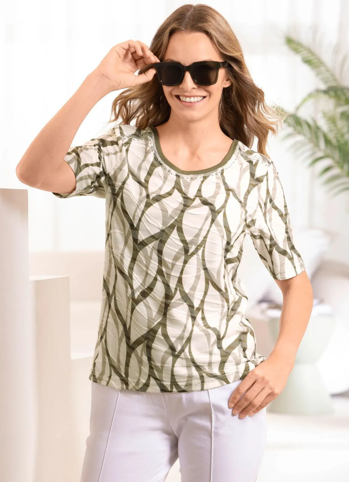 Shirt mit Allover-Druck