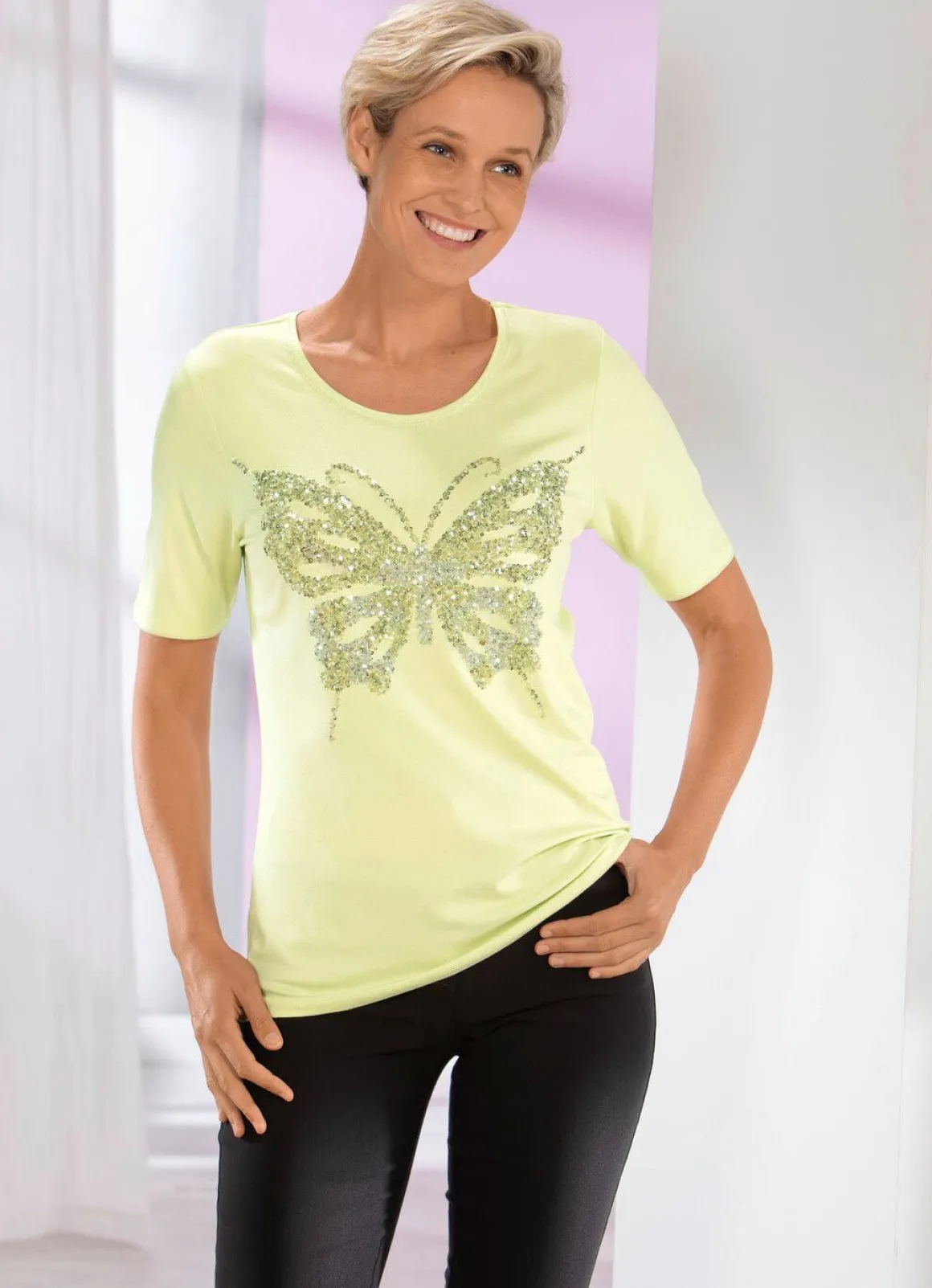 Shirt mit Flatlocknaht in 2 Farben