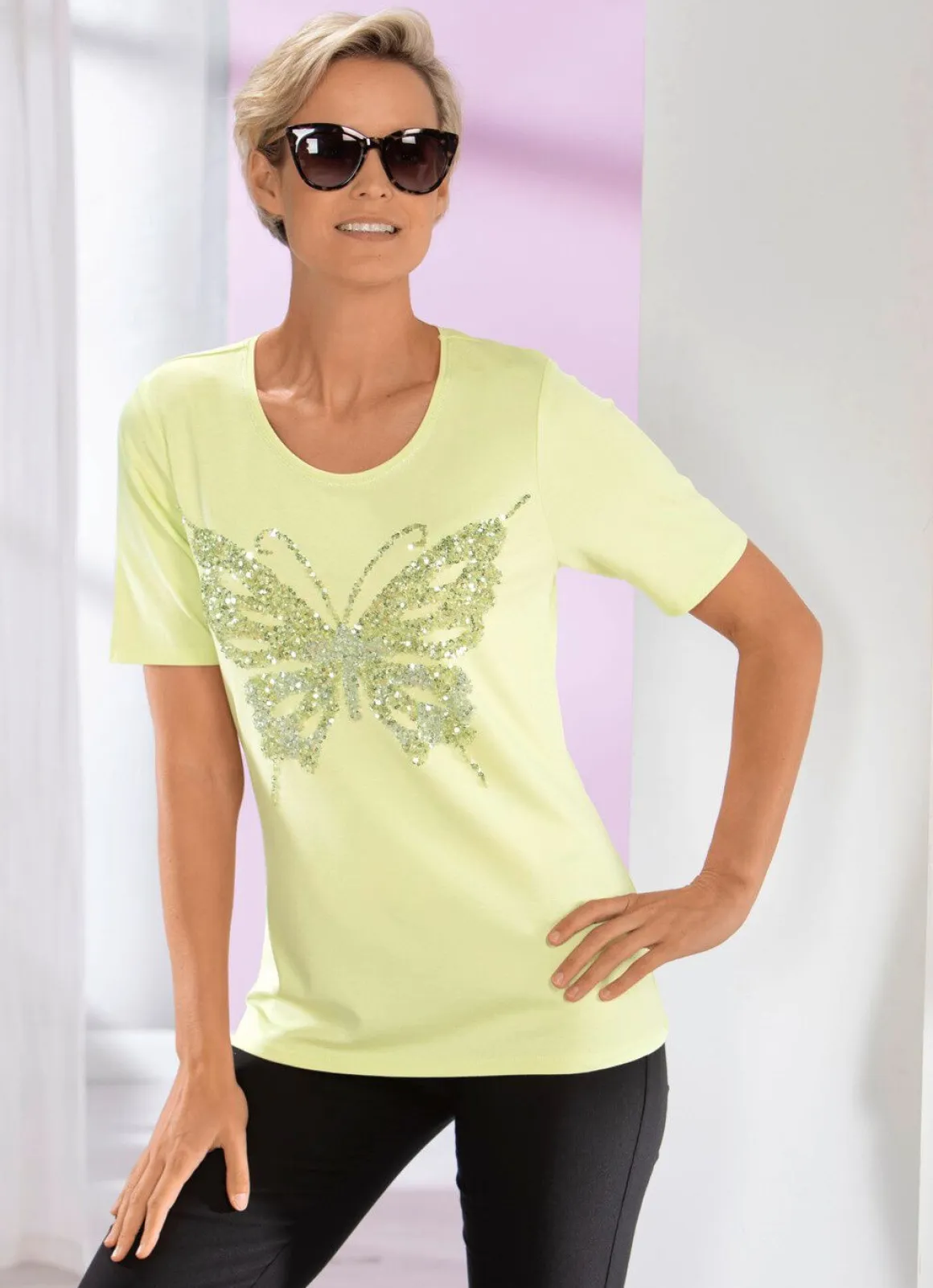 Shirt mit Flatlocknaht in 2 Farben