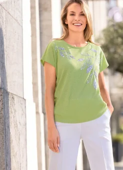Shirt mit Paillettenzier