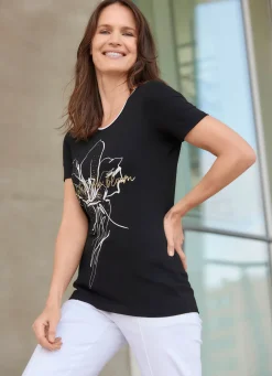 Shirt mit Plättchenzier
