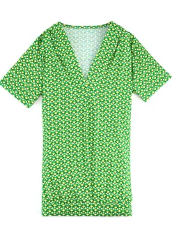 Shirt mit rückwärtiger Smokverarbeitung in 2 Farben