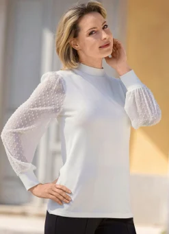 Shirt mit Stehkragen