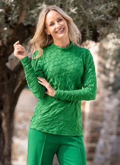 Shirt mit Stehkragen in 5 Farben