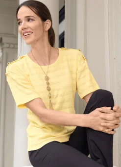 Shirt mit Zierknöpfen