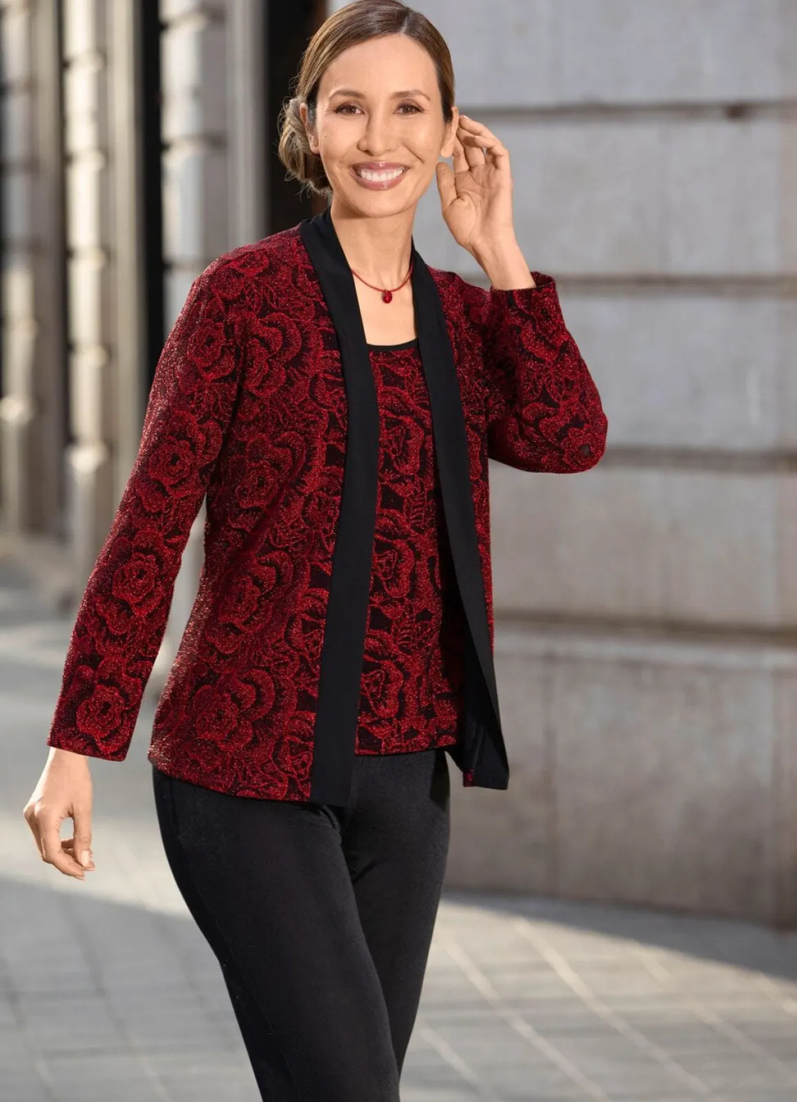 Shirt-Tunika in 2-in-1-Optik
