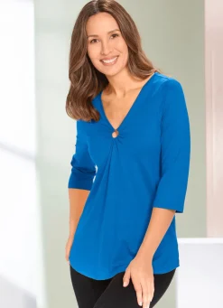 Shirt-Tunika mit Schmuck-Applikation