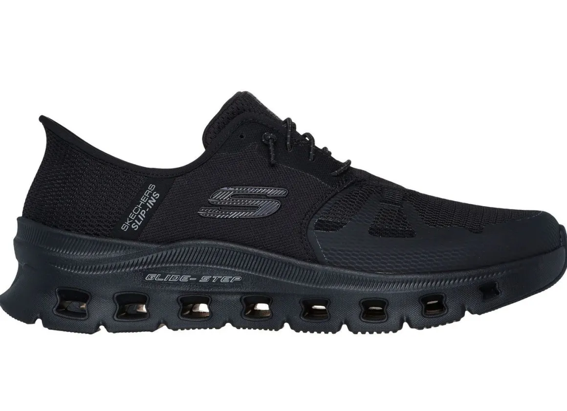 SKECHERS, Herren-Sneaker, mit geformter Slip-Ins Fersenplatte