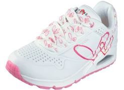 SKECHERS Schnür-Sneaker mit niedlichen Herzchen bedruckt