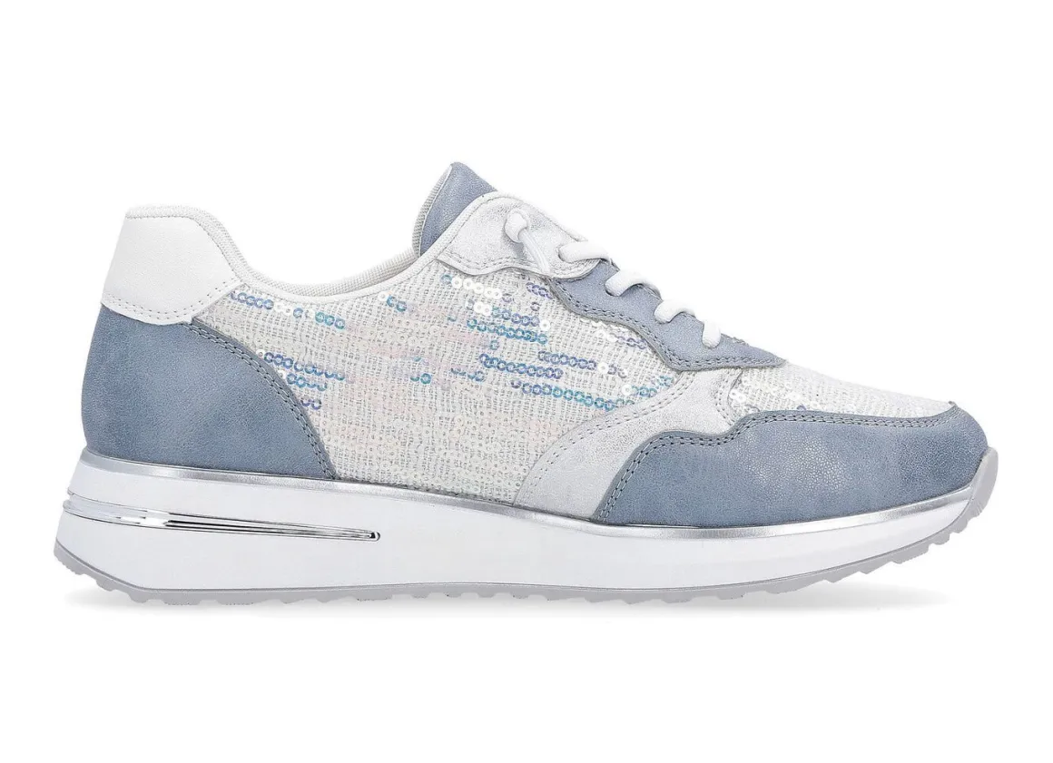 Sneaker mit schimmernden Pailletten
