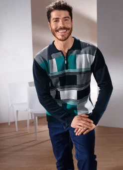 Sportiver Polopullover in 2 Farben