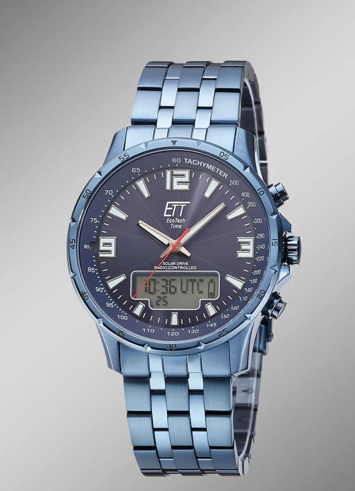 Sportliche Funk-Solar-Herrenuhr