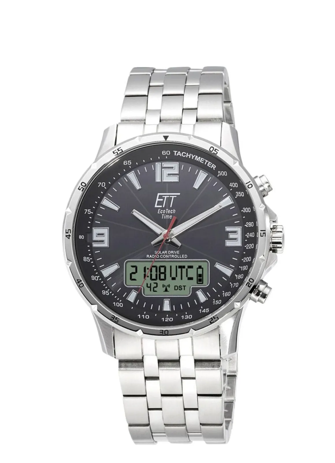 Sportliche Funk-Solar-Herrenuhr
