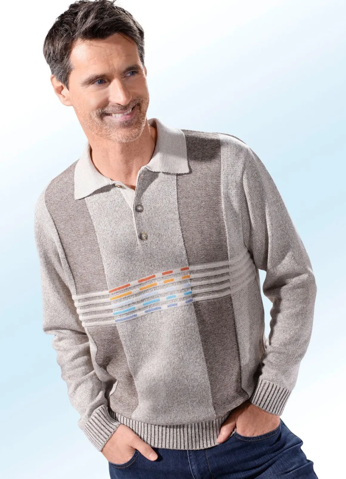 Stilvoller Polopullover