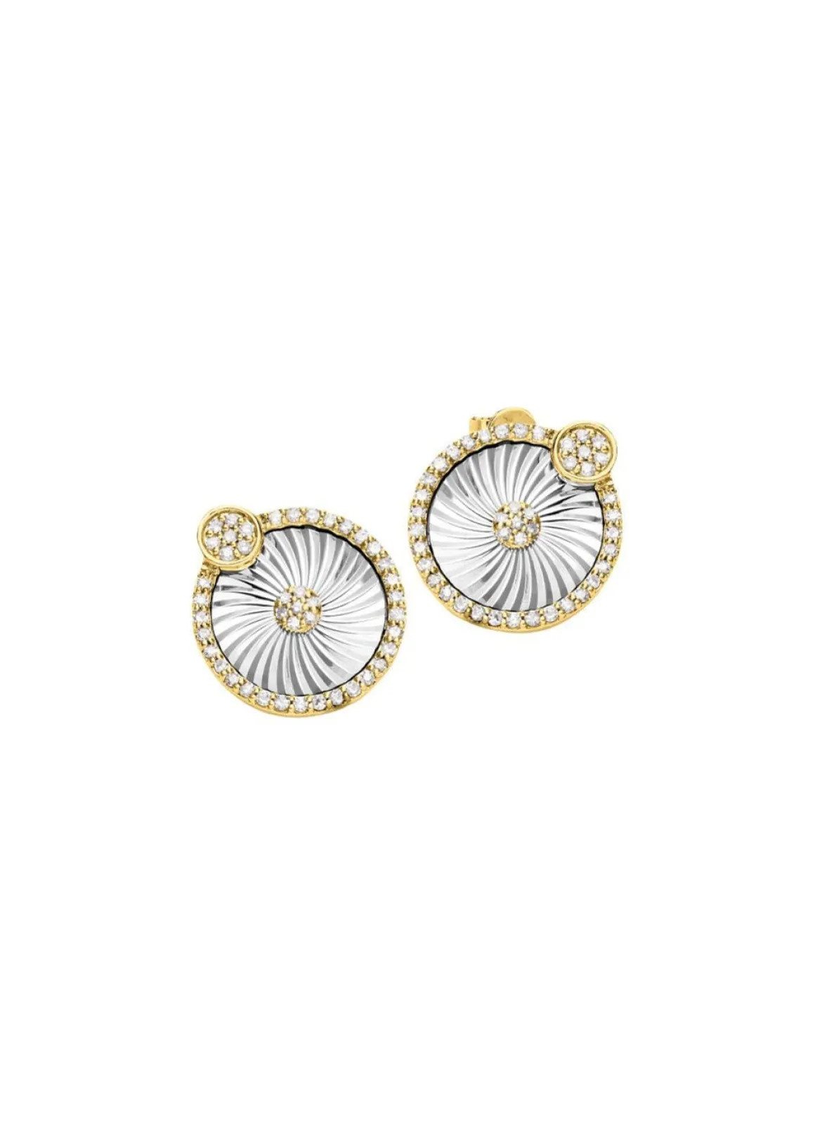 Strahlende Eleganz: Ohrstecker mit 86 Diamanten