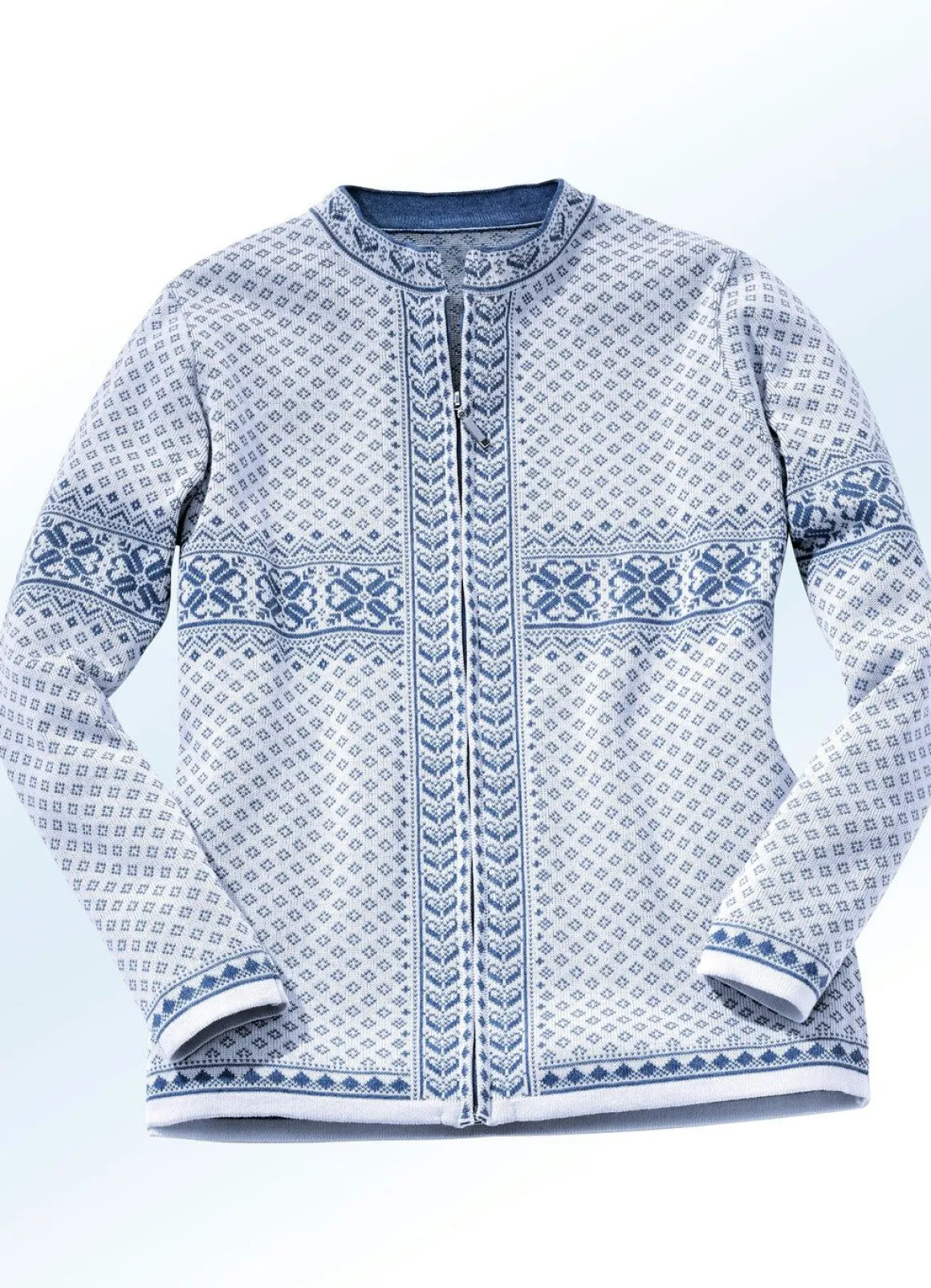 Strickjacke in Jacquard-Dessin