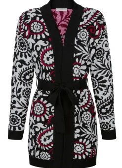 Strickjacke in Jacquard-Dessin