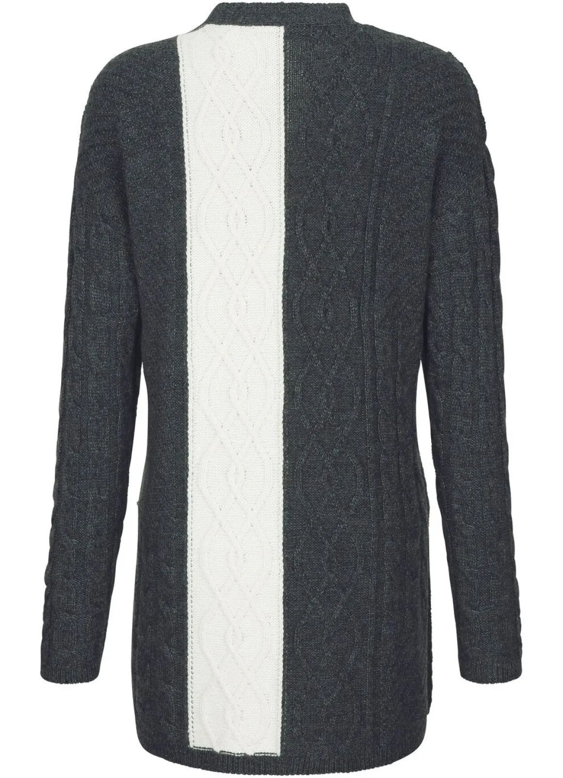 Strickjacke in Strukturmix