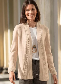 Strickjacke mit dekorativer Struktur