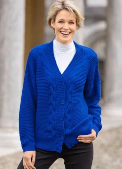 Strickjacke mit dekorativer Struktur
